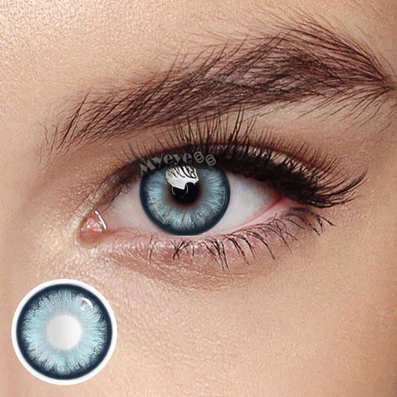 Coloredeye Pearlescent Blue Prescription Colored Contact Lenses