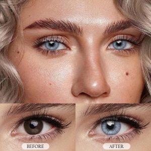 Coloredeye Mar Iris Blue Colored Contact Lenses