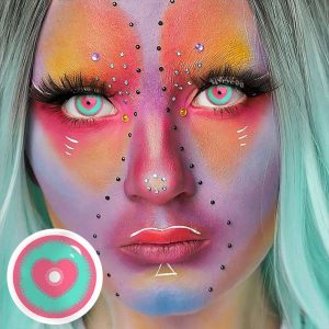 Coloredeye Blind Minecraft Green Pink Prescription Cosplay Colored Contact Lenses