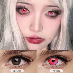 Coloredeye Red Violet Cosplay Colored Contact Lenses