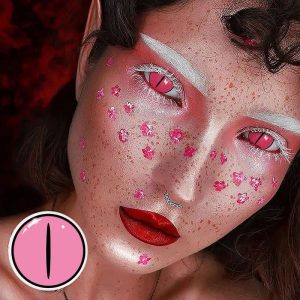 Coloredeye Blind Kamado Nezuko Rose Cosplay Colored Contact Lenses