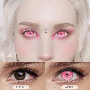 Coloredeye Blind Kamado Nezuko Prescription Cosplay Colored Contact Lenses