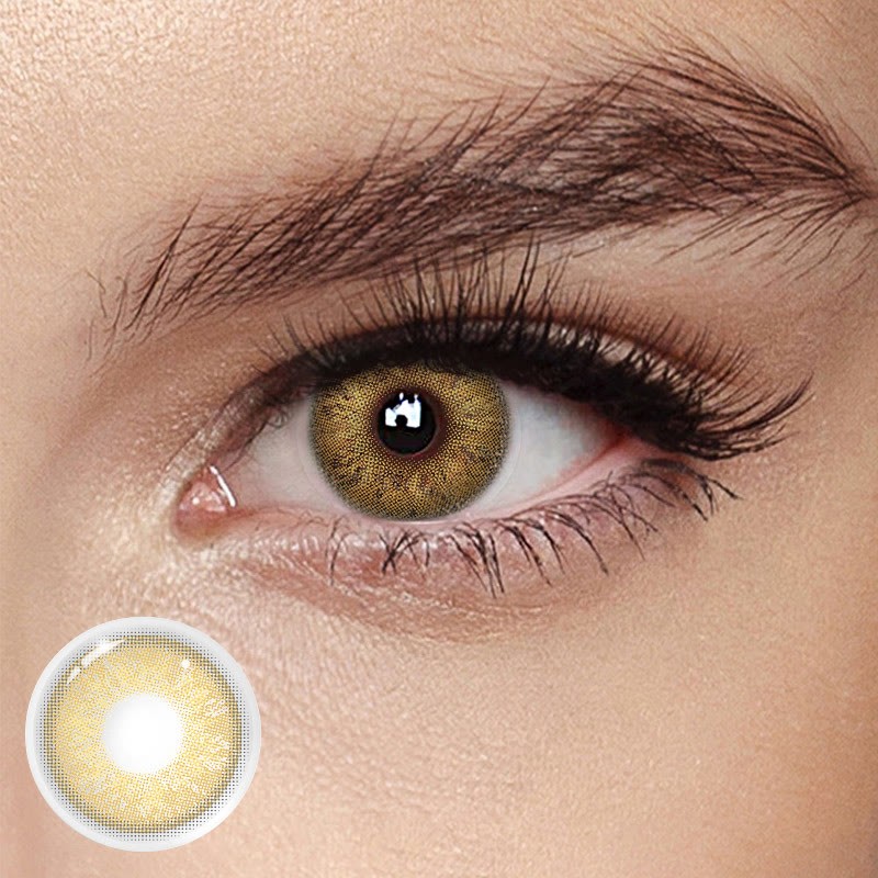 Coloredeye Russian Girl Brown Prescription Colored Contact Lenses