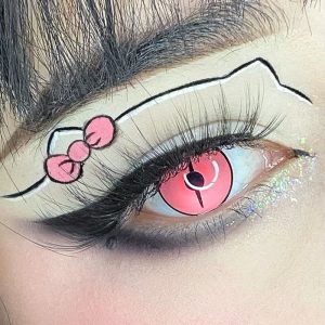 Coloredeye Blind Kamado Nezuko Ghost Prescription Cosplay Colored Contact Lenses