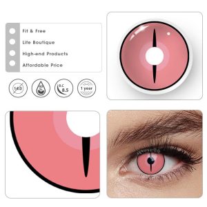 Coloredeye Blind Kamado Nezuko Ghost Prescription Cosplay Colored Contact Lenses