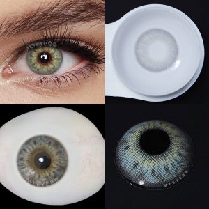 Coloredeye DNA Taylor II Green Prescription Colored Contact Lenses