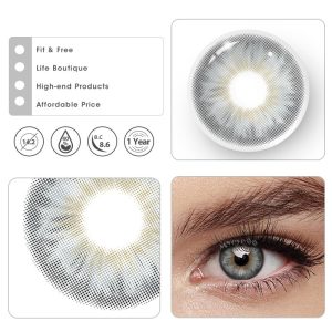 Coloredeye Tiny Iris Grey Small Pupil Colored Contact Lenses