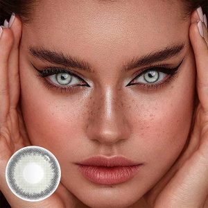 Coloredeye Fox's Eye Grey Prescription Colored Contact Lenses