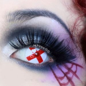 Coloredeye Blind Red Cross Cosplay Colored Contact Lenses