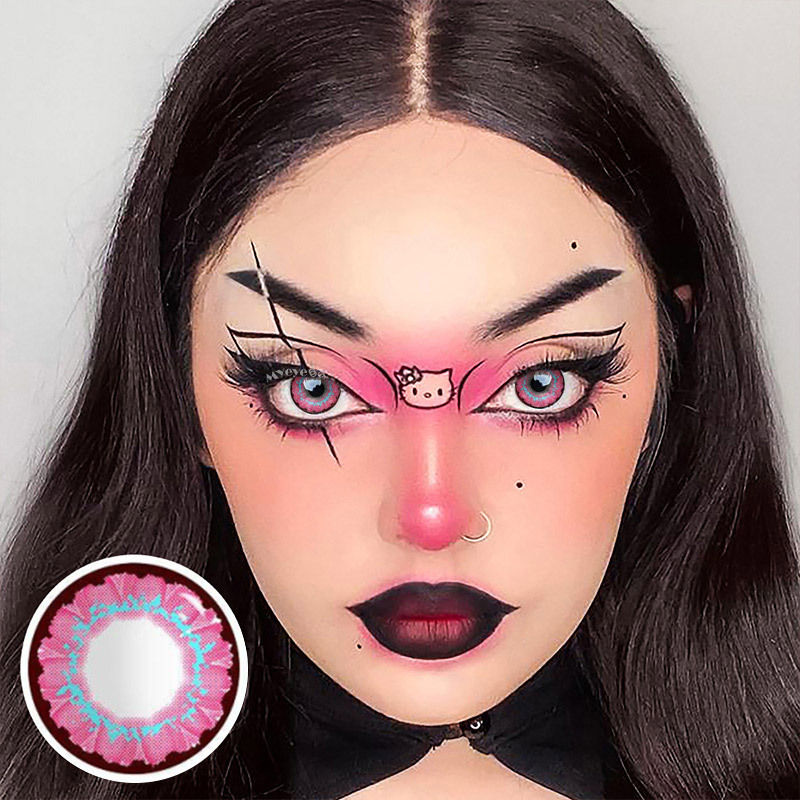 Coloredeye Sunflower Pinky Purple Prescription Cosplay Colored Contact Lenses