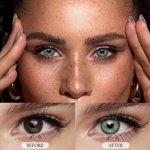 Coloredeye Tiny Iris Green Small Pupil Colored Contact Lenses